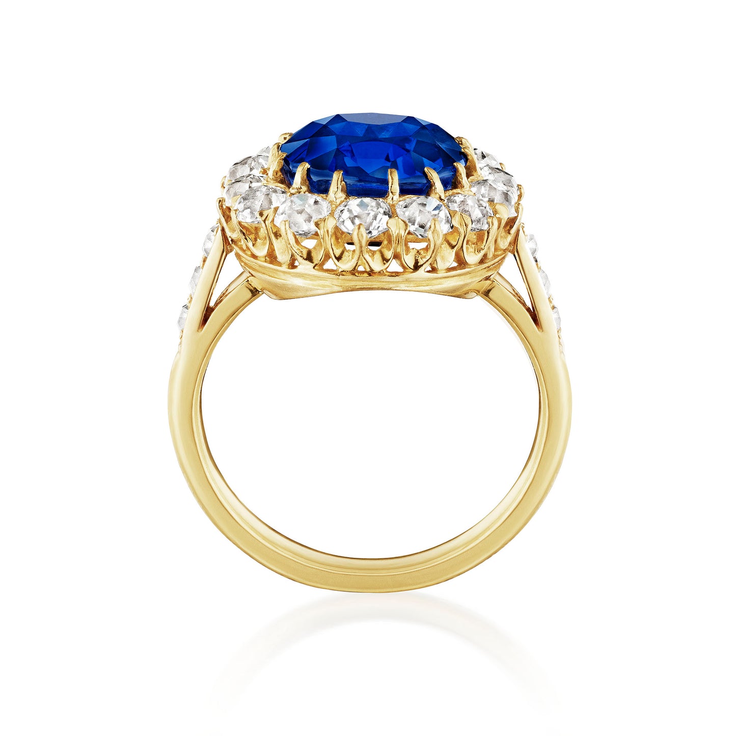 Macklowe Gallery Antique Burma No-Heat Sapphire Ring
