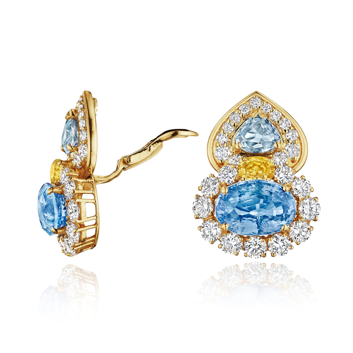 Macklowe Gallery Marina B. Sapphire "Gina" Earrings