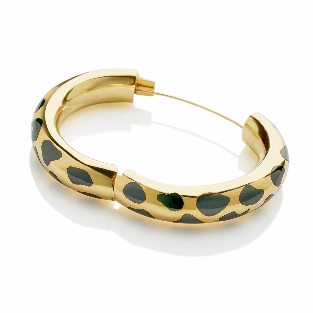 
                      
                        Macklowe Gallery Tiffany & Co. Black Jade "Allure" Bangle Bracelet by Angela Cummings
                      
                    