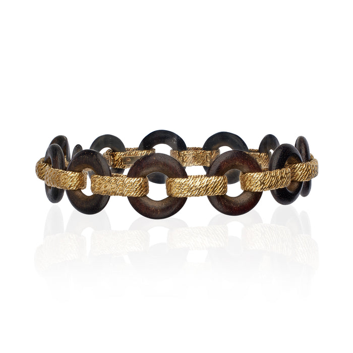 Macklowe Gallery Van Cleef & Arpels Paris 1960s Wood Bracelet