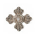 Macklowe Gallery Old Mine-cut Diamond Cross Brooch