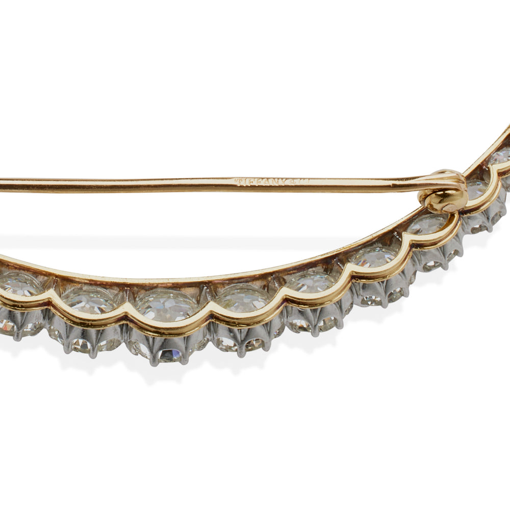 
                      
                        Macklowe Gallery Tiffany & Co. Edwardian Diamond Crescent Brooch
                      
                    