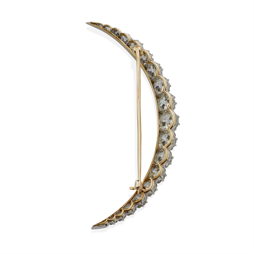 
                      
                        Macklowe Gallery Tiffany & Co. Edwardian Diamond Crescent Brooch
                      
                    