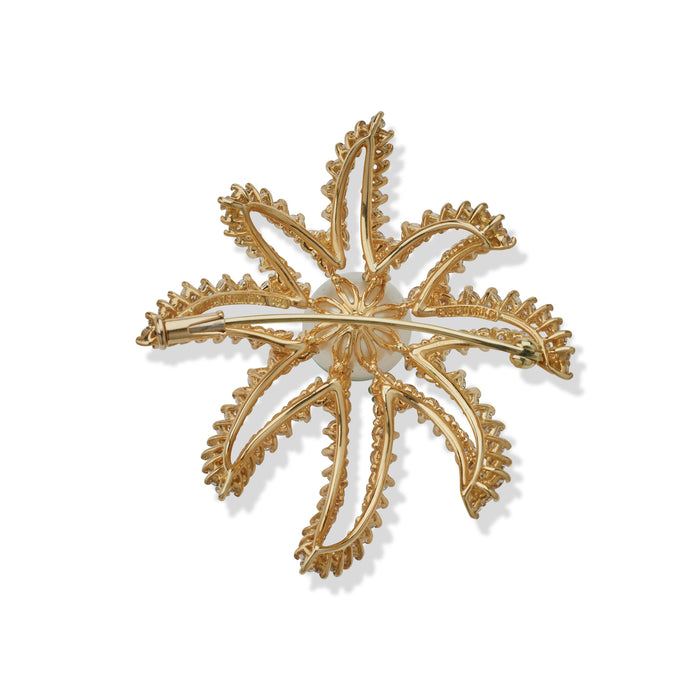 Macklowe Gallery Tiffany & Co. Fireworks Pearl and Diamond Brooch