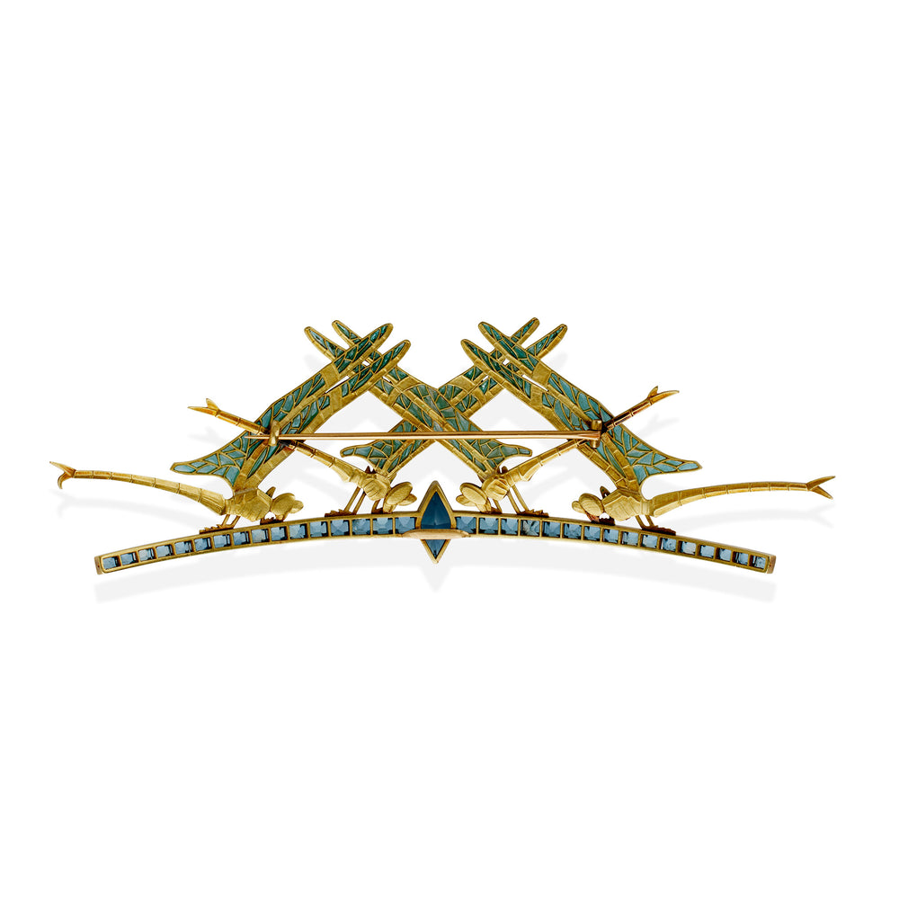 
                      
                        Macklowe Gallery René Lalique Four Damselflies Brooch Diadem
                      
                    