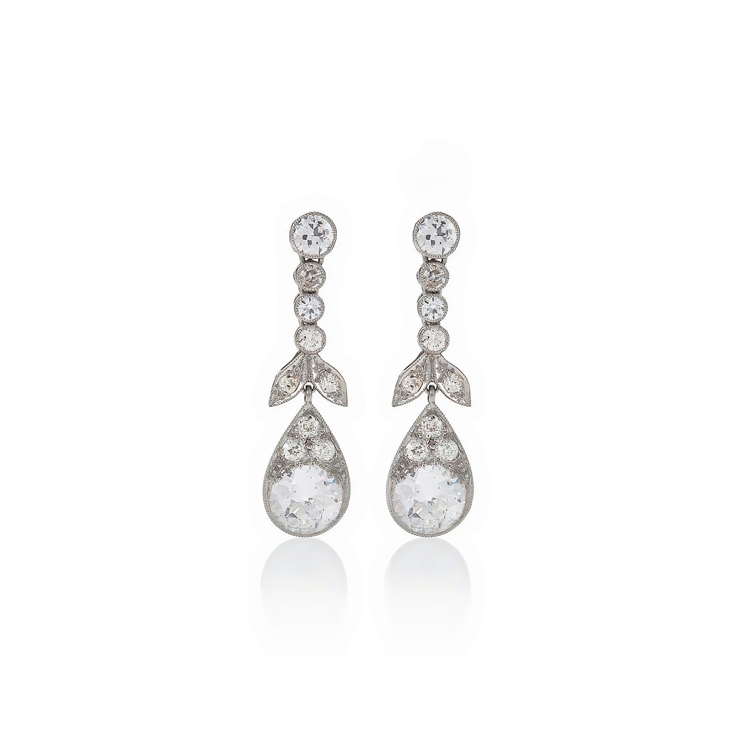 Macklowe Gallery Diamond Pendant Earrings