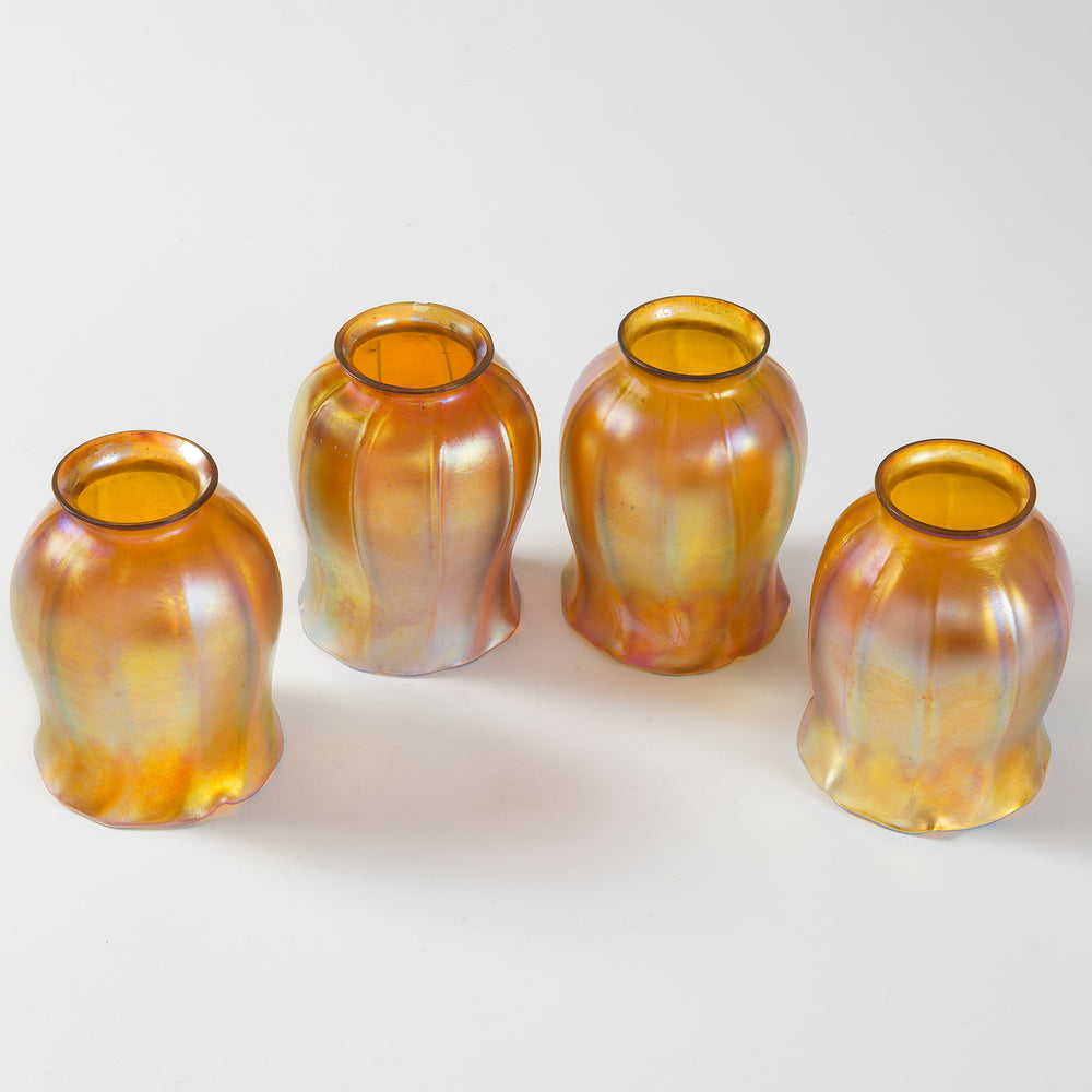 
                      
                        Macklowe Gallery Tiffany Studios New York Jeweled "Four-Light Tulip" Sconce 
                      
                    