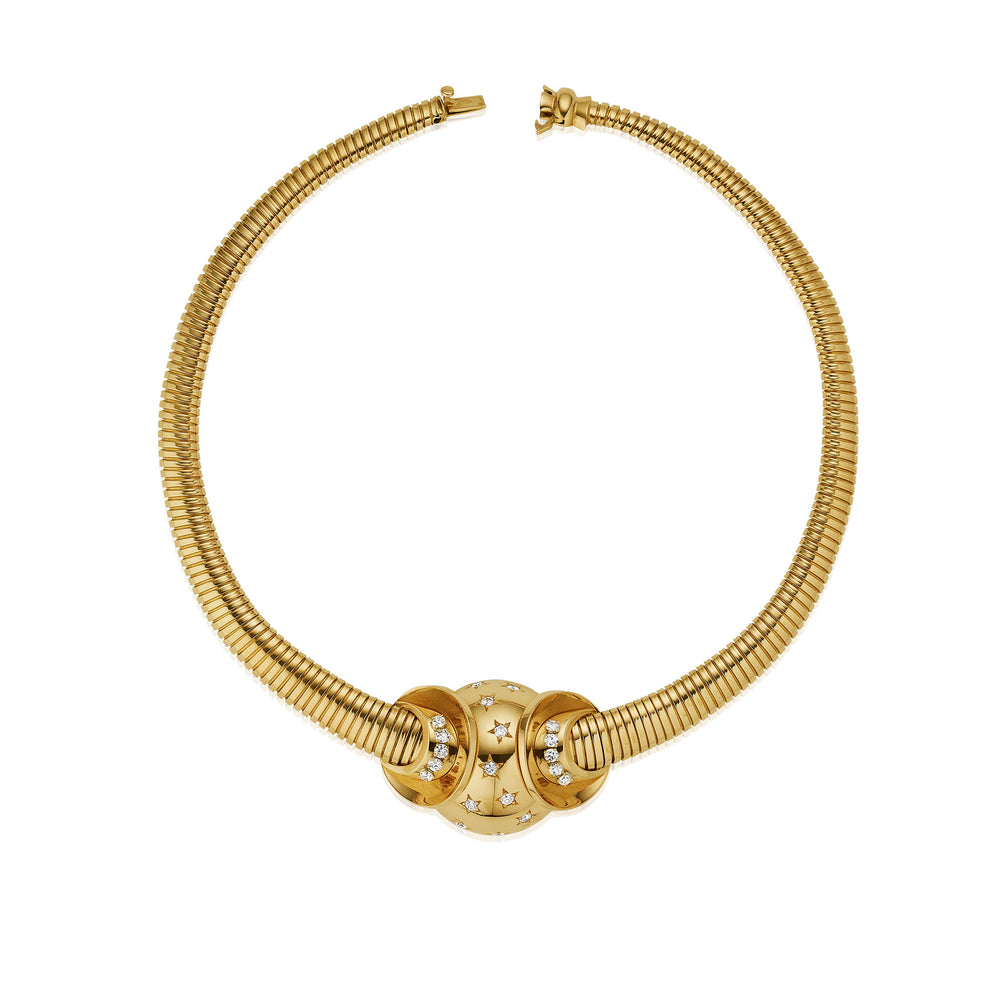 Macklowe Gallery French Retro Tubogas Necklace