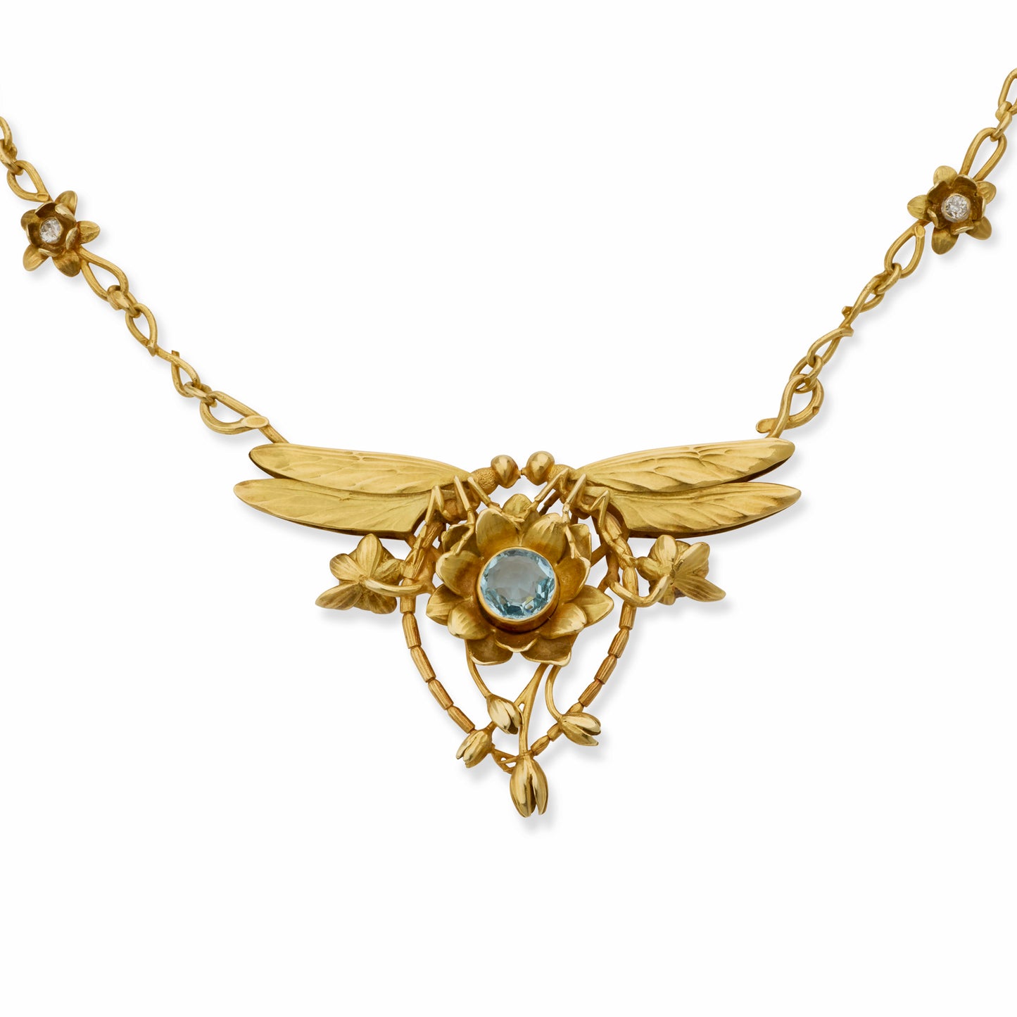 Macklowe Gallery Édouard-Aimé Arnould Art Nouveau Dragonfly Necklace