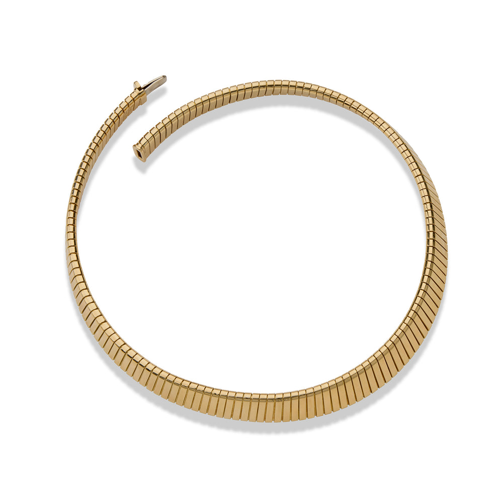
                      
                        Macklowe Gallery Bulgari 18K Gold Tubogas Necklace
                      
                    