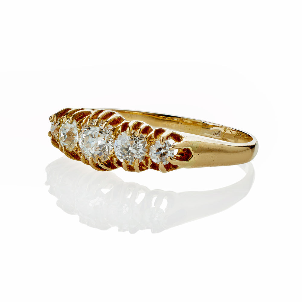 
                      
                        Macklowe Gallery Five-Stone Old European-cut Diamond Ring
                      
                    