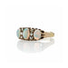 Macklowe Gallery English Opal and Rose-cut Diamond Three Stone Ring