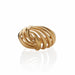 Macklowe Gallery French Retro 18K Gold Bombé Ring