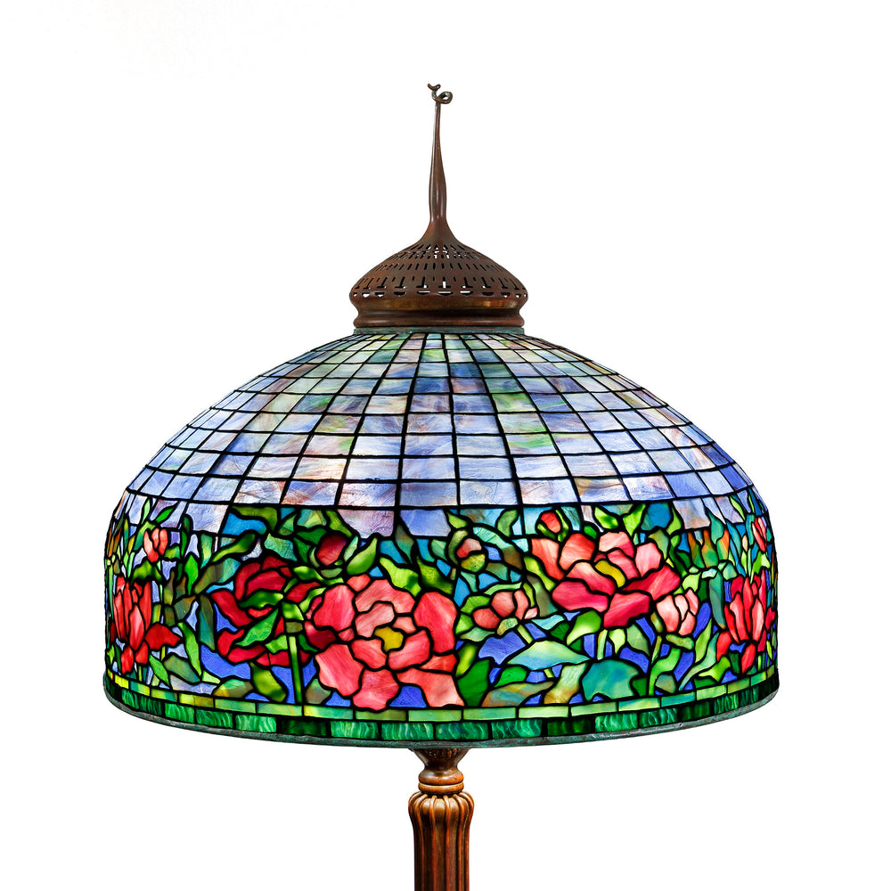 
                      
                        Macklowe Gallery Tiffany Studios New York "Peony" Border Floor Lamp 
                      
                    