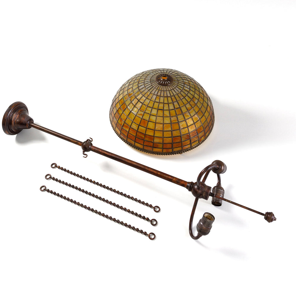 
                      
                        Macklowe Gallery Tiffany Studios New York "Geometric" Plafonnier
                      
                    