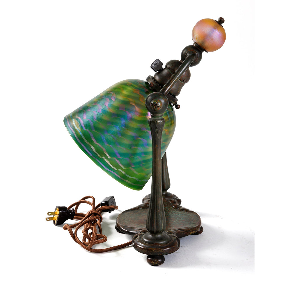 
                      
                        Macklowe Gallery Tiffany Studios New York "Damascene Lighthouse" Desk Lamp
                      
                    