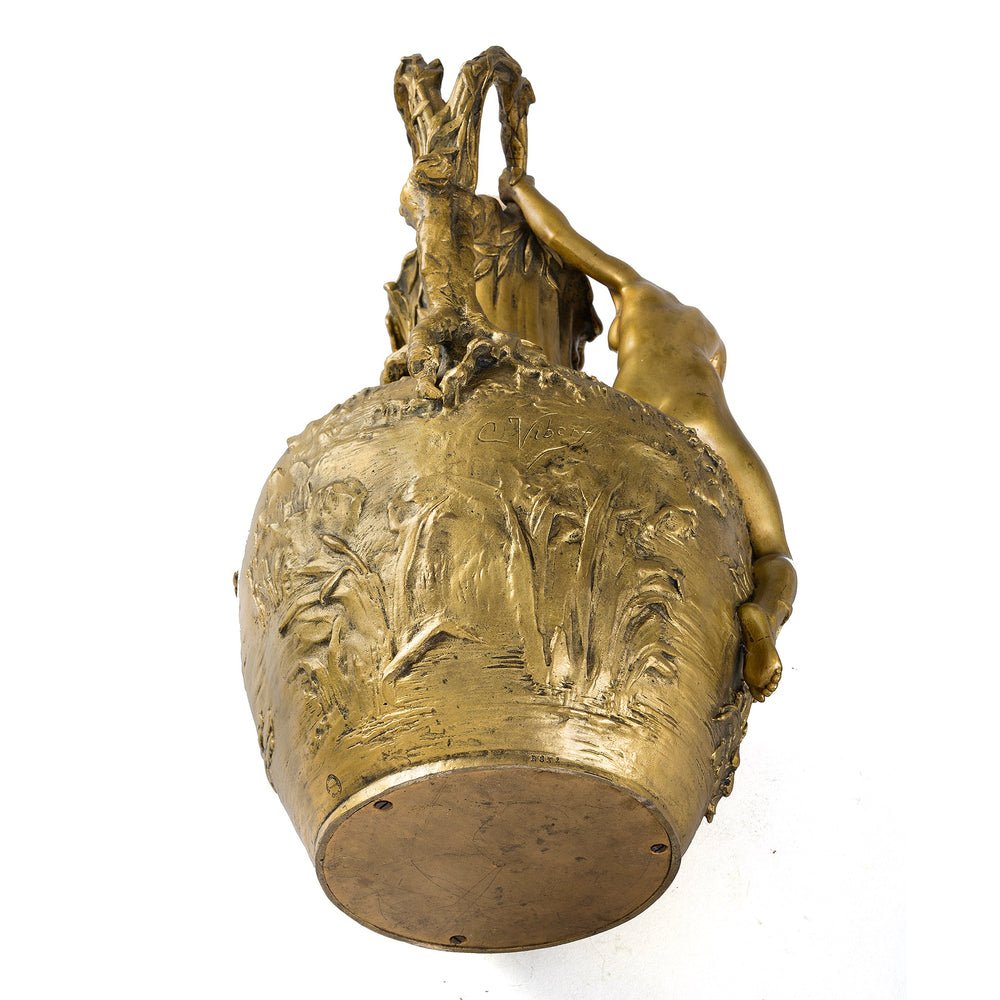 
                      
                        Macklowe Gallery Alexandre Vibert "La Pêche Au Filet" Ormolu Ewer
                      
                    