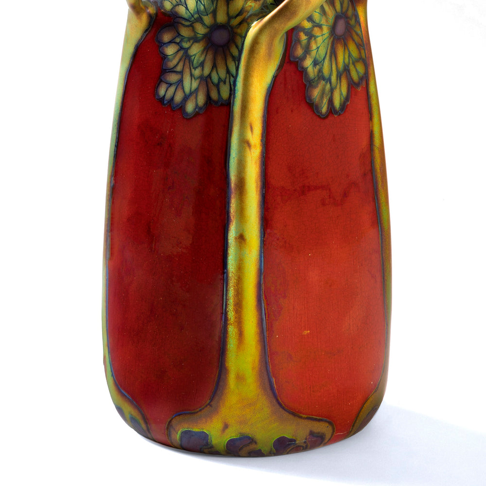 
                      
                        Macklowe Gallery Zsolnay "Coneflower and Tree" Glazed Ceramic Vase
                      
                    