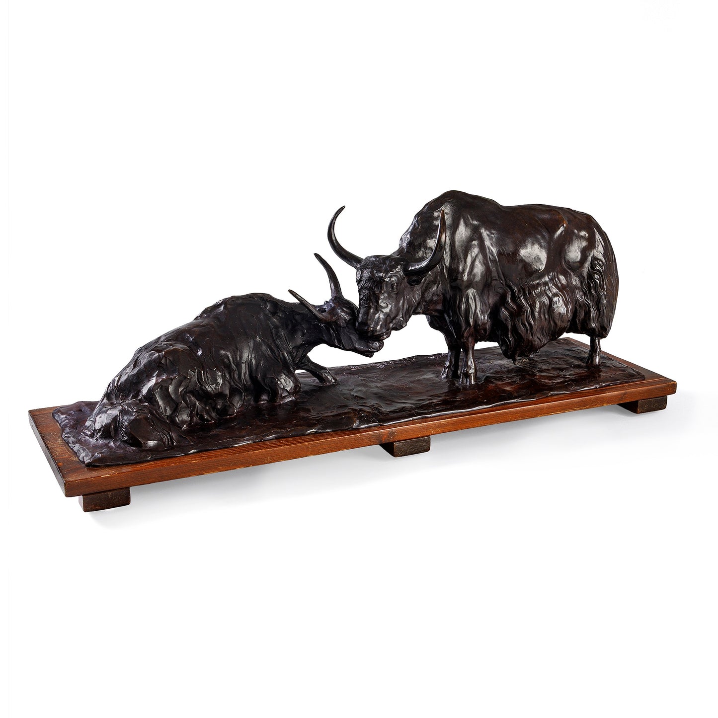 Macklowe Gallery Rembrandt Bugatti "Les Yacks au Repos" Bronze Sculpture