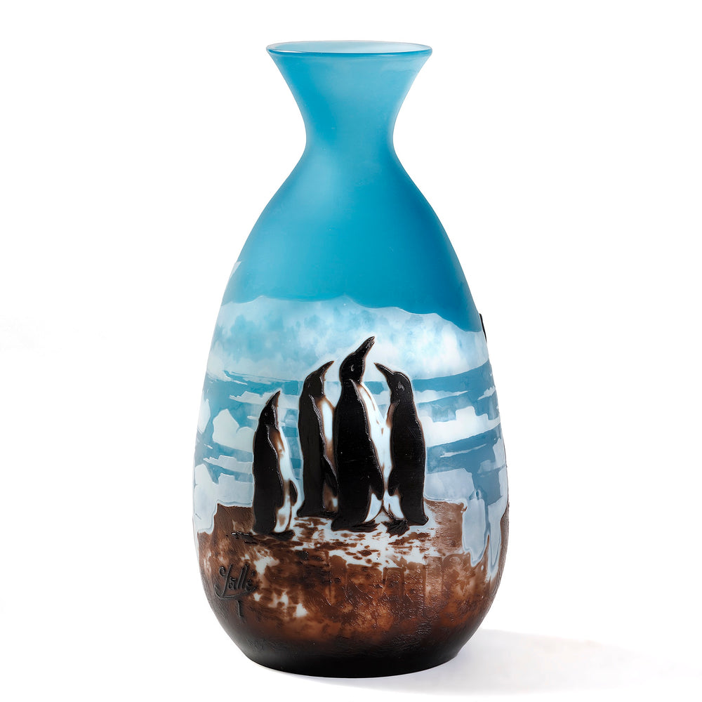 
                      
                        Macklowe Gallery Émile Gallé "Penguin" Cameo Glass Vase
                      
                    