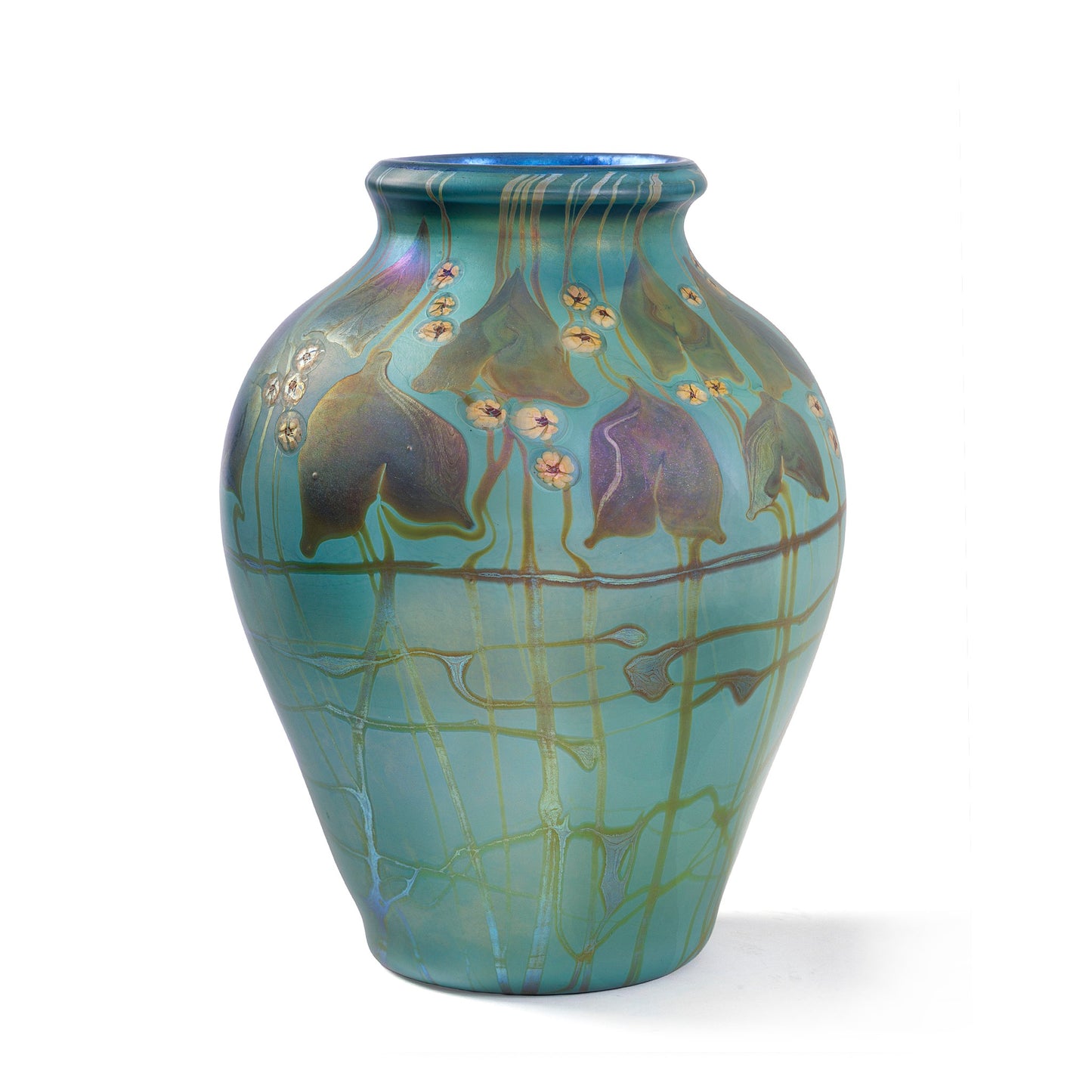 Macklowe Gallery Tiffany Studios New York Monumental Favrile Glass Vase