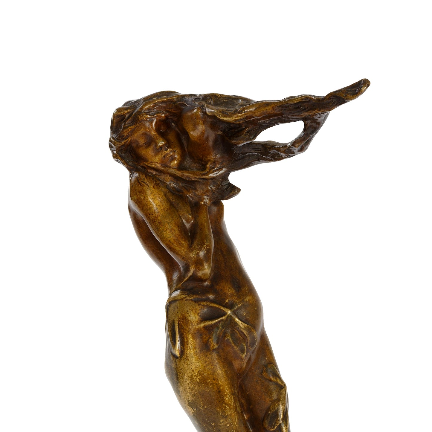 Macklowe Gallery Bernhard Hoetger "Le Vent" Bronze Figural Vide-Poche