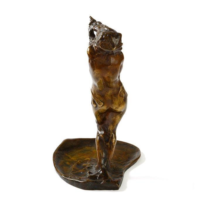 Macklowe Gallery Bernhard Hoetger "Le Vent" Bronze Figural Vide-Poche