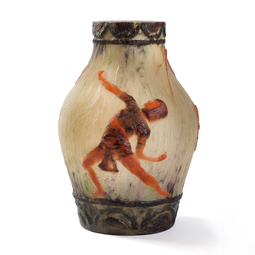 
                      
                        Macklowe Gallery Gabriel Argy-Rousseau "La Danse'" Pâte-de-Verre Vase
                      
                    