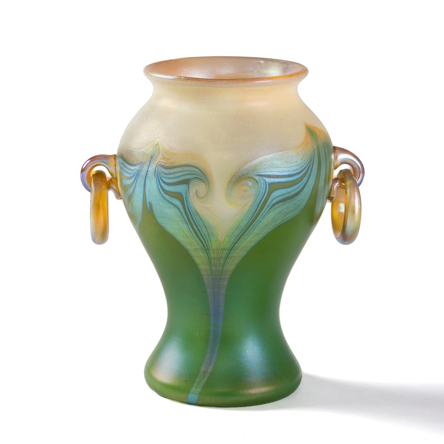 Macklowe Gallery Tiffany Studios New York Pulled Feather Vase