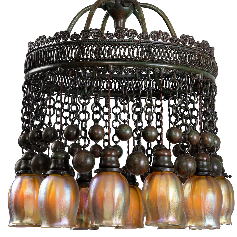 
                      
                        Macklowe Gallery Tiffany Studios New York "Moorish" Chandelier
                      
                    