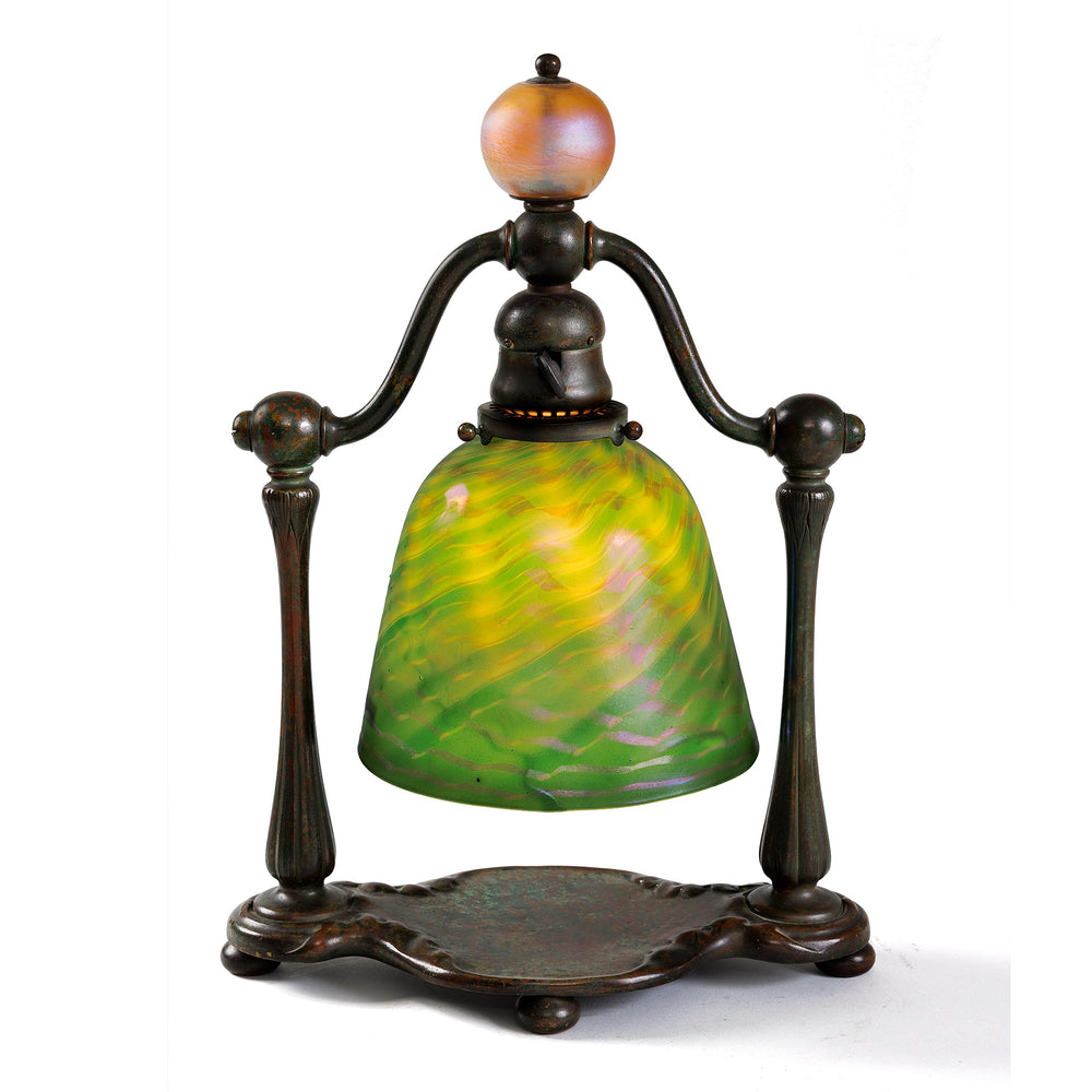 
                      
                        Macklowe Gallery Tiffany Studios New York "Damascene Lighthouse" Desk Lamp
                      
                    