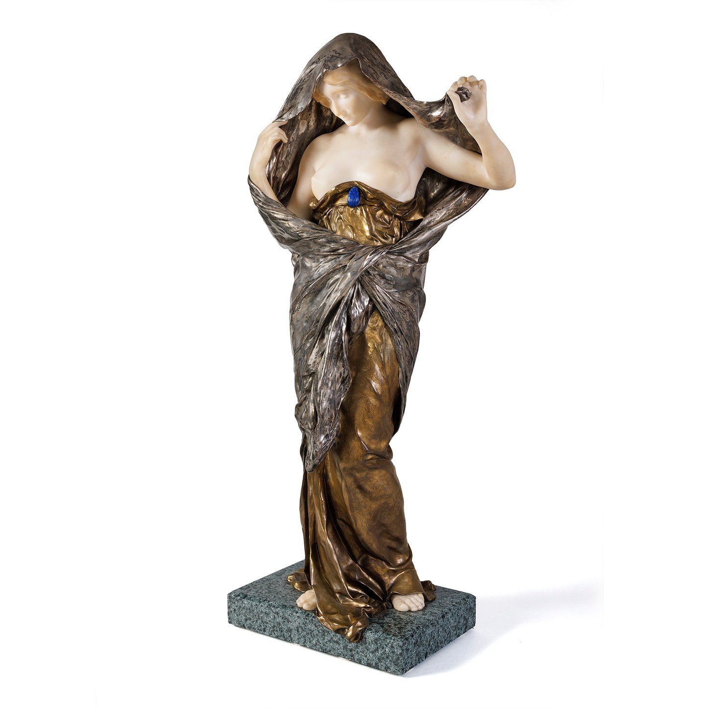 Macklowe Gallery Louis-Ernest Barrias “La Nature se dévoilant á la Science” Sculpture
