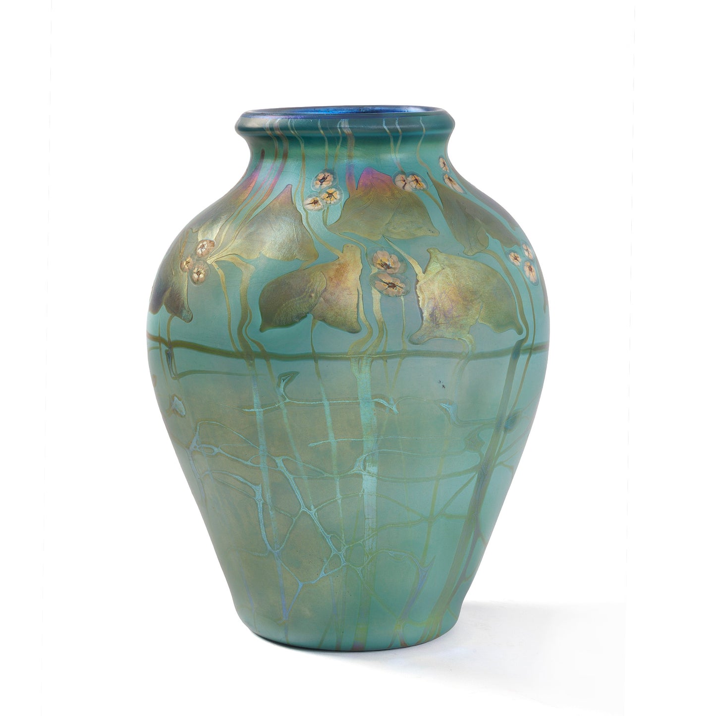 Macklowe Gallery Tiffany Studios New York Monumental Favrile Glass Vase