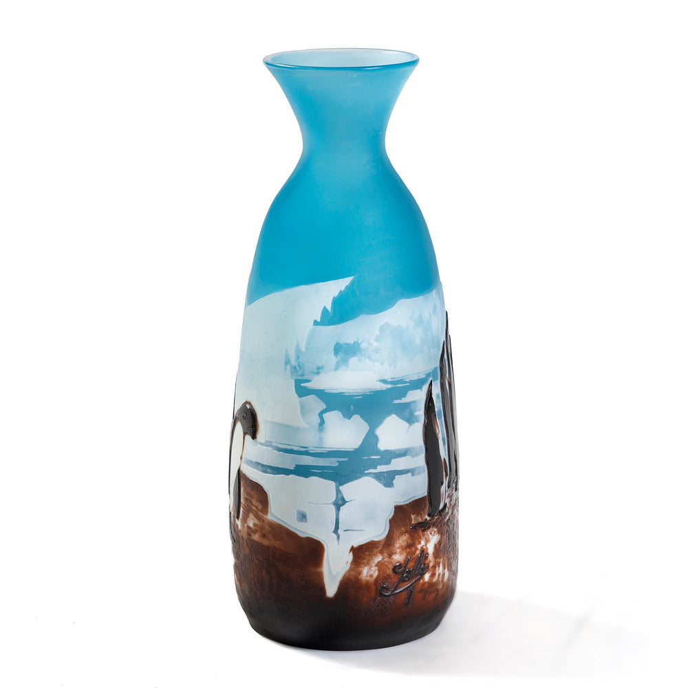 
                      
                        Macklowe Gallery Émile Gallé "Penguin" Cameo Glass Vase
                      
                    