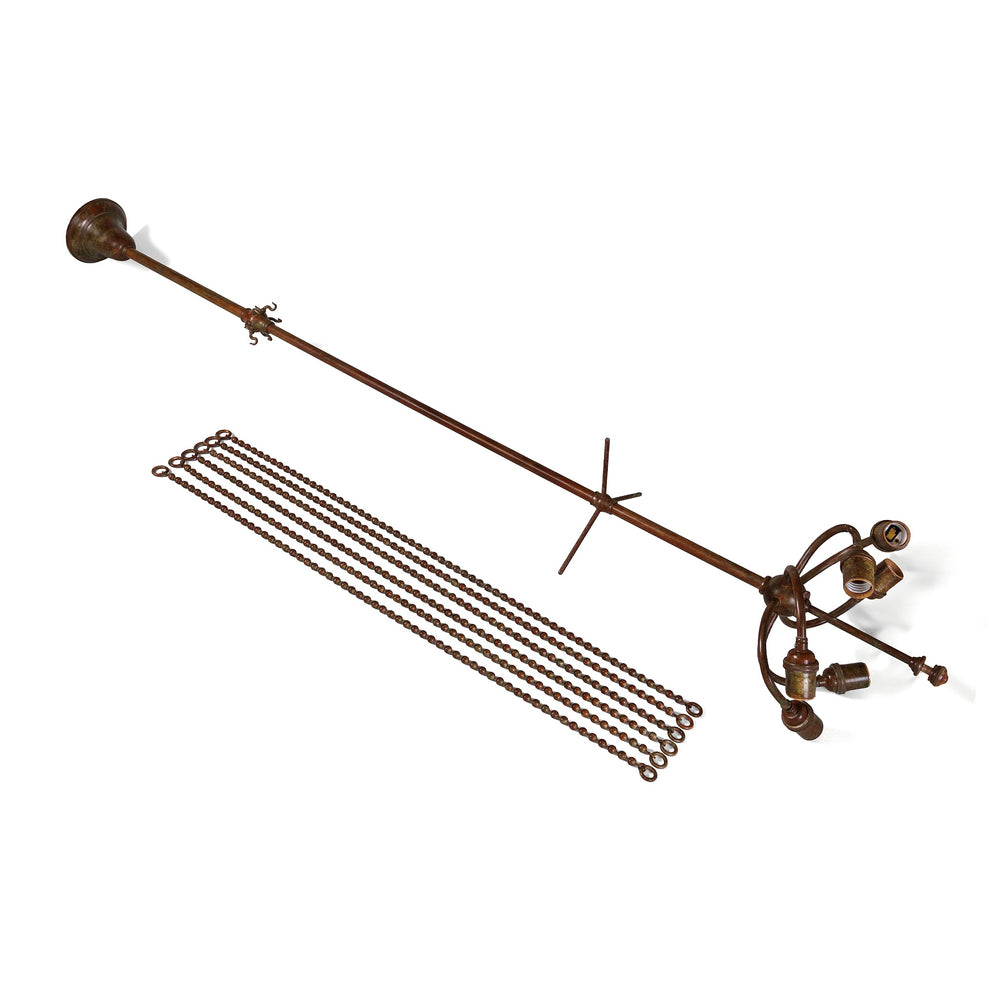 
                      
                        Macklowe Gallery Tiffany Studios New York "Geometric" Chandelier
                      
                    