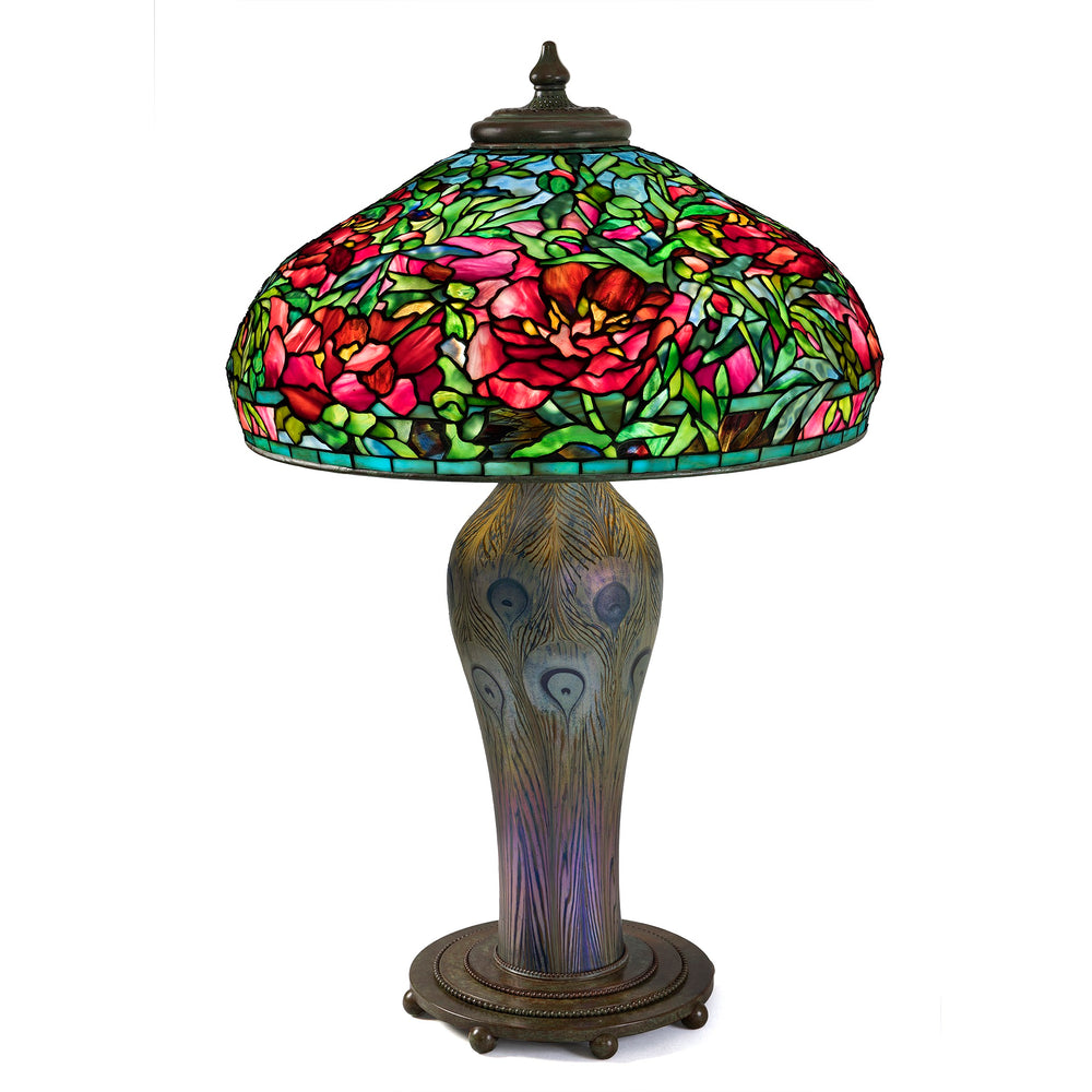 
                      
                        Macklowe Gallery Tiffany Studios New York "Elaborate Peony" Table Lamp
                      
                    