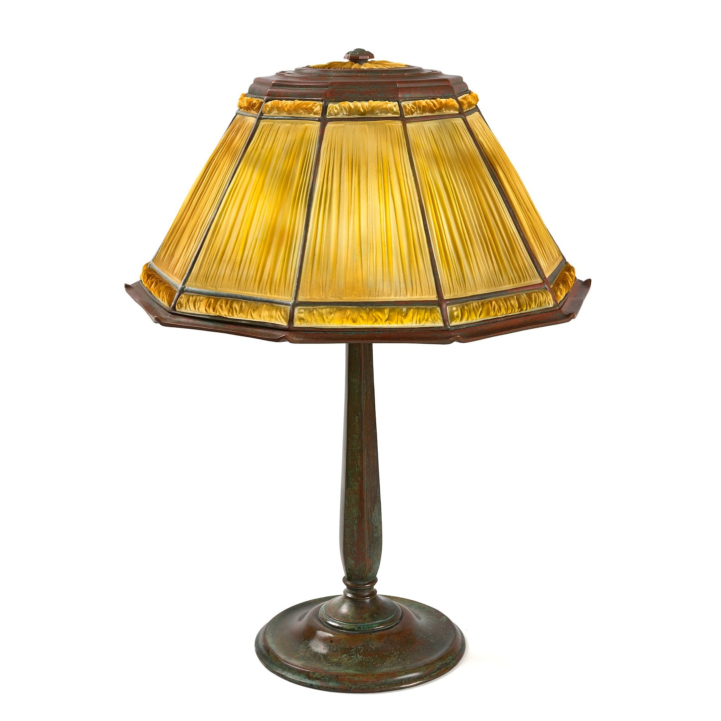 Macklowe Gallery Tiffany Studios New York "Linenfold" Table Lamp