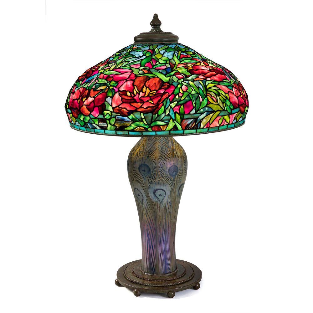 
                      
                        Macklowe Gallery Tiffany Studios New York "Elaborate Peony" Table Lamp
                      
                    