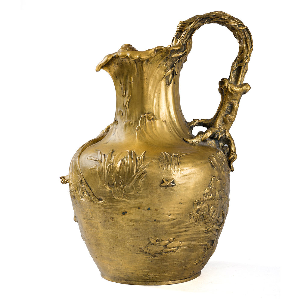 
                      
                        Macklowe Gallery Alexandre Vibert "La Pêche Au Filet" Ormolu Ewer
                      
                    