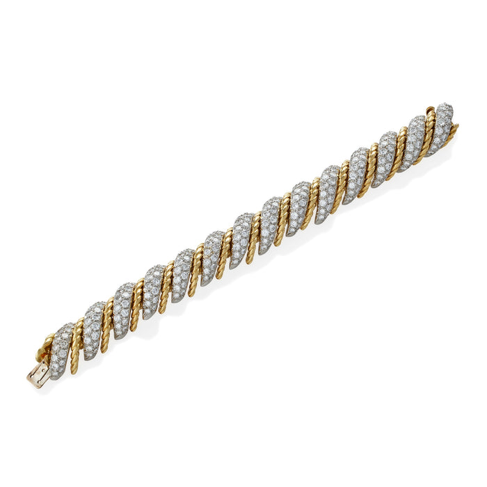 Macklowe Gallery Van Cleef & Arpels Paris Ropetwist Diamond Bracelet