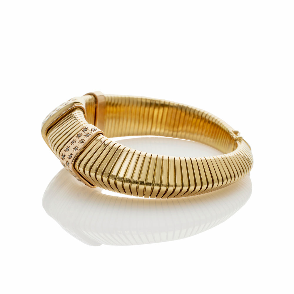 
                      
                        Macklowe Gallery French Retro Triangular "Tubogas"  Bracelet
                      
                    