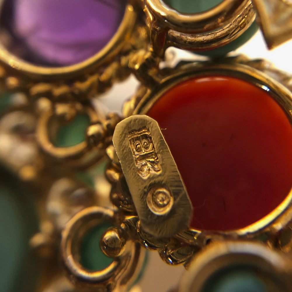 
                      
                        Macklowe Gallery Henry Dunay Multi-Gemstone Brooch
                      
                    