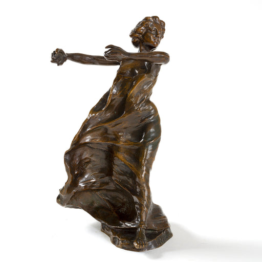 Macklowe Gallery François-Rupert Carabin Bronze Castanet Dancer Sculpture