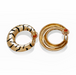 Macklowe Gallery Cartier Paris Tiger Stripe Hoop Earrings 