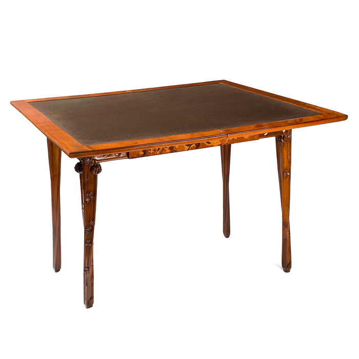 Louis Majorelle Inlaid Marquetry Games Table