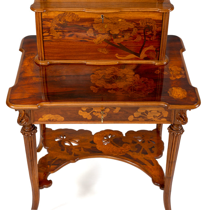 Macklowe Gallery Émile Gallé Chrysanthemum Lady’s Writing Desk