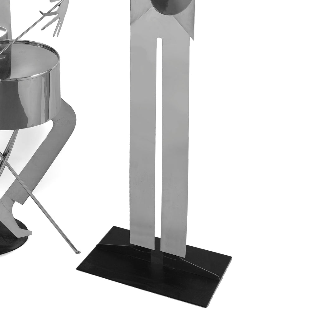 
                      
                        Franz Hagenauer Pair of Nickel-Plated Jazz Band Sculptures
                      
                    