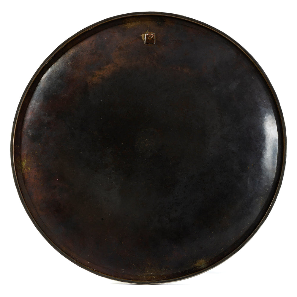 
                      
                        Macklowe Gallery Claudius Linossier "Étoile Rayonnante" Dinanderie Copper Charger
                      
                    