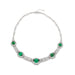 Macklowe Gallery Carved Emerald Bead and Diamond Collar Necklace