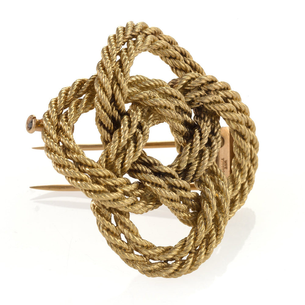 
                      
                        Macklowe Gallery Tiffany & Co. France Gold Knot Brooch
                      
                    